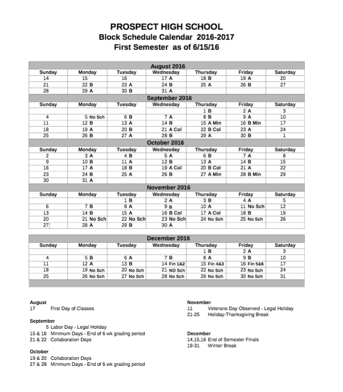 Monta Vista High School Cupertino Calendar